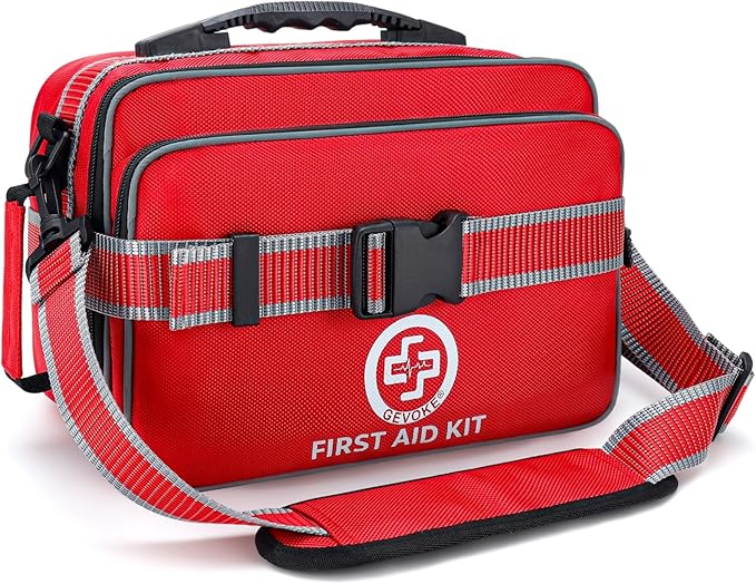 Gevoke Professional 500 Piece Emergency First Aid Kit for Home, Car | Large Complete Medical Kit for Travel, Camping, Truck, Hiking, Sports, Office, Vehicle & Outdoor Emergencies
