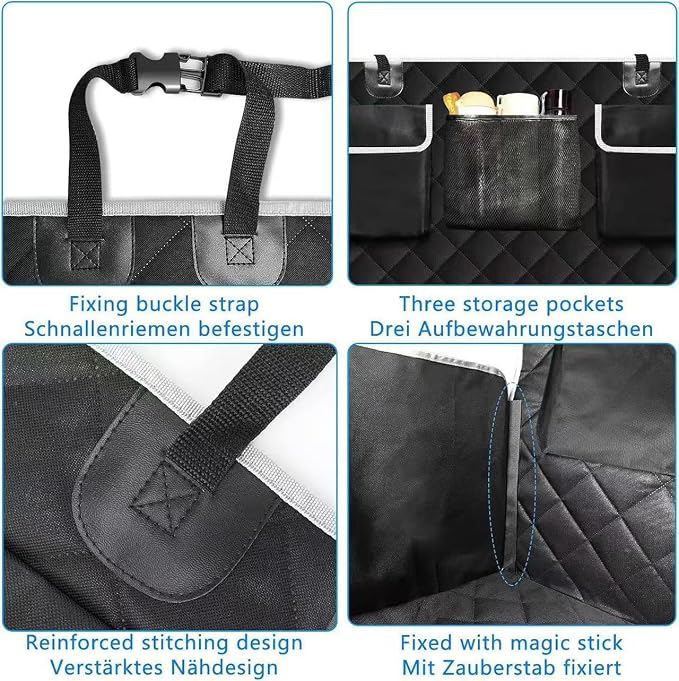 Trunk Cargo Liner for VW Caddy 4 (IV) SA I 2015-2020 | Pet Cover Waterproof Cargo Area Protector Scratchproof Shield Dog Travel Cushion Pad Interior Accessory