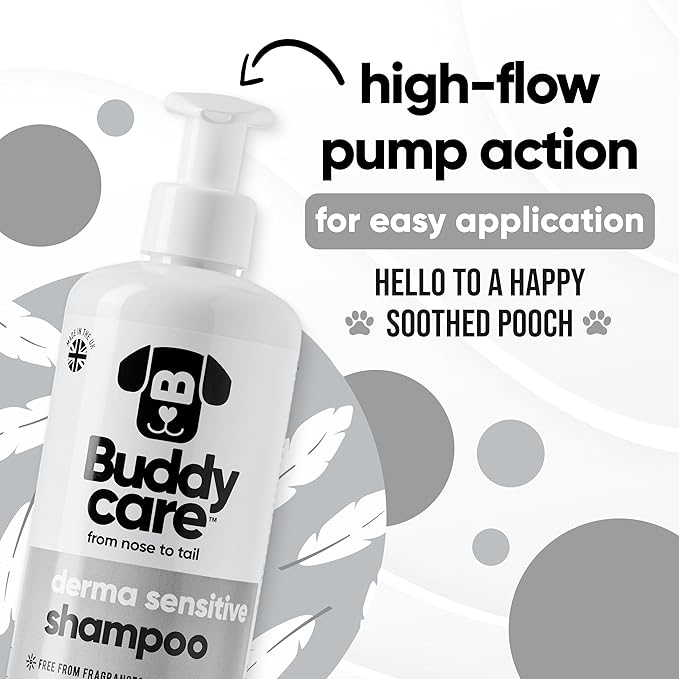 Buddycare Derma Sensitive Dog Shampoo with Aloe Vera and Pro Vitamin B5 (50.72oz)