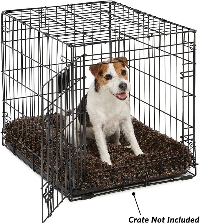 MidWest Homes for Pets Small QuietTime Deluxe Coco Chic Pet Bed, Ultra-Soft & Overstuffed, Machine Washable, Fits 24-inch Crate