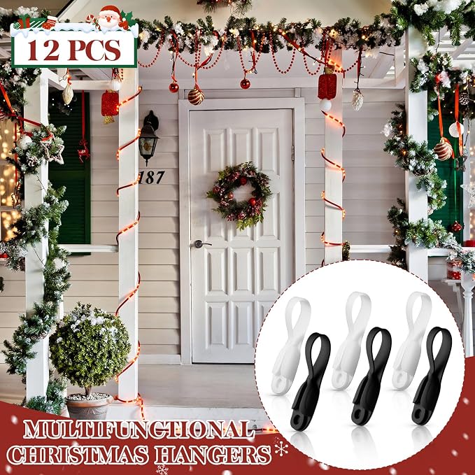 12 Pcs Cord Bundlers Organizer for Appliances, Black,Clear | Self Adhesive Kitchen Sticky Silicone Holder Organizer for Air Fryer, Toaster, Home Decorations Accessories