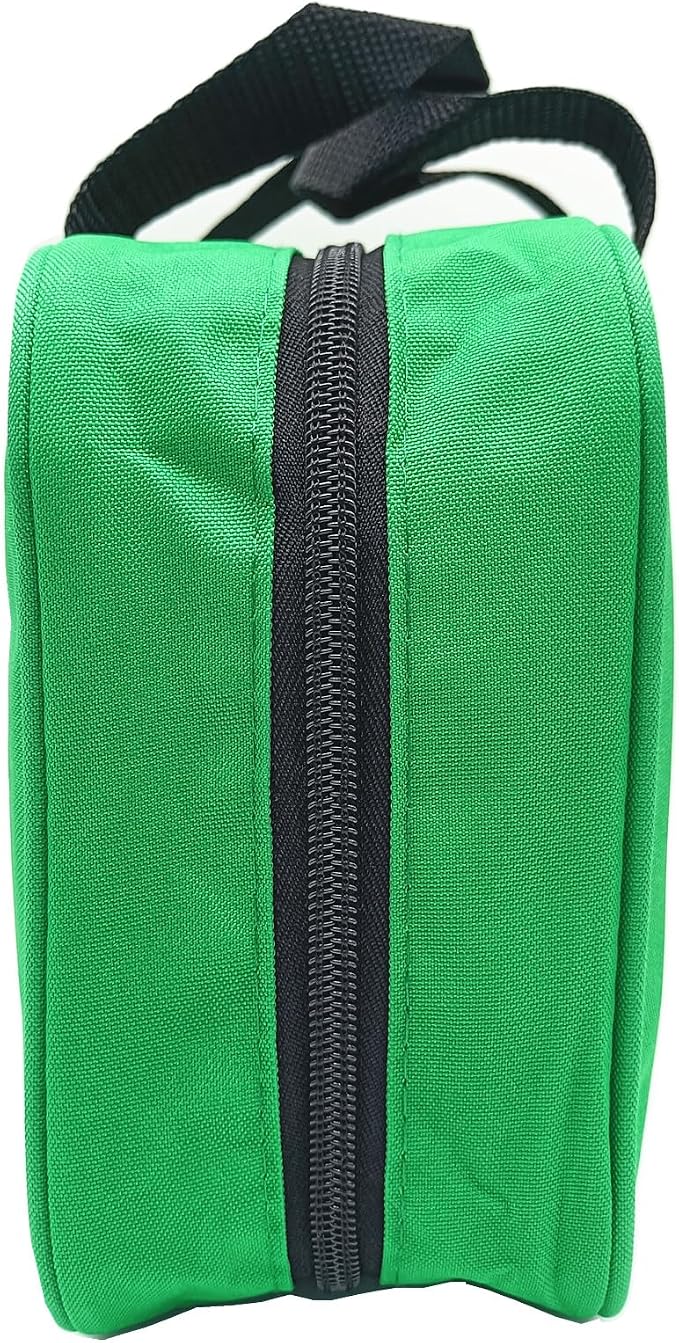 Red First Aid Bag Empty Travel Rescue Pouch First Responder Storage Medicine Emergency Bag for Car Home Office Kitchen Sports Outdoors (Green)