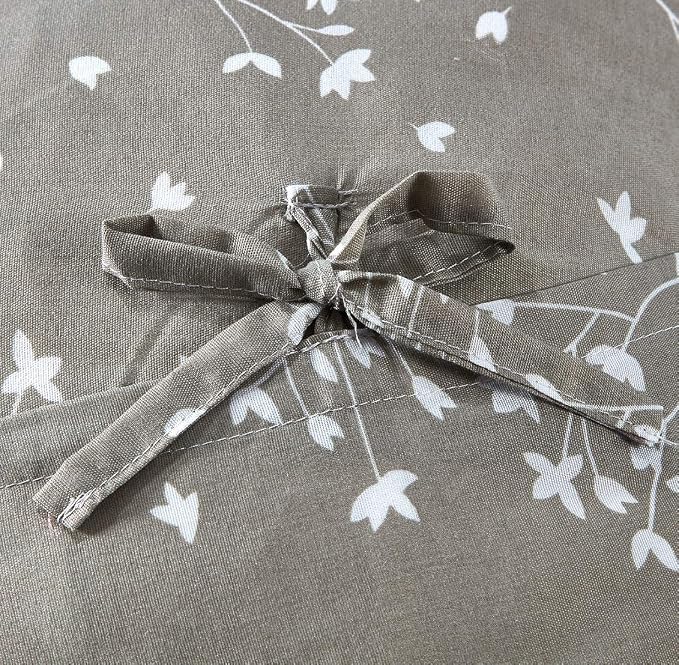 Brilliant Sunshine Pink Roses & Grey Toile Ruffle Pillowshams Set, 18"x18" | Patchwork Design with Ruffles, Quilted Pillow Covers, Washable Throw Cushion Cases for Couchs and Beds, Pack of 2