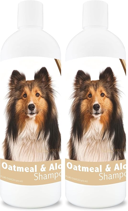Healthy Breeds Shetland Sheepdog Oatmeal Shampoo with Aloe 16 oz (Pack of 2)