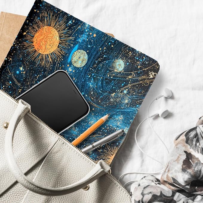 for Samsung Galaxy Tab S7 FE 2021/S8 Plus 2022/S7 Plus 2020 12.4 Inch Tablet Case,Auto Wake/Sleep,Adjustable Stand Protective Cover - Autumn Sunflower Peony