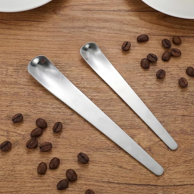 2 Pcs Dog Cat Spoon SPet Can Spoon Stainless steel Can Scoop Portable Pet Feeding Long Handle Food Scoop Wet Food Storage Feeder