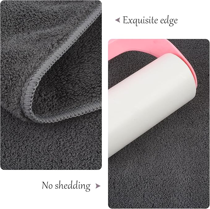 KinHwa Dog Towel Super Absorbent Pet Bath Towel Microfiber Dog Drying Towel for Small, Medium, Large Dogs and Cats 30inch x 50inch Dark-Gray