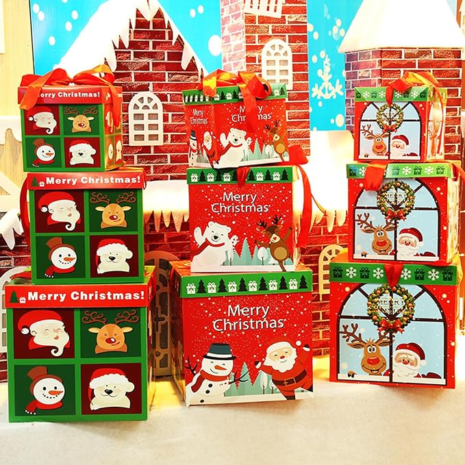 Foldable PVC Christmas Tree Base Box Holiday Decoration & Compact Storage Christmas Tree Gift Box