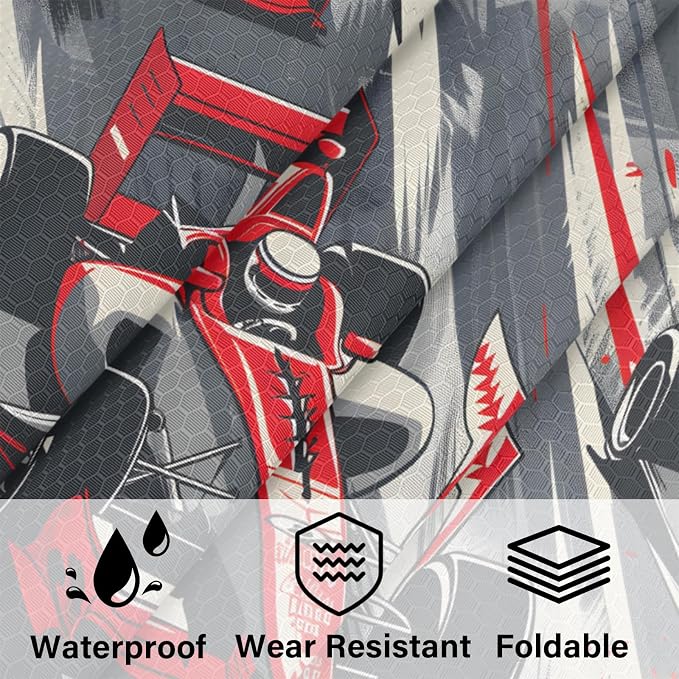 Racing Car Compression Packing Cubes Race Car 6 Set Travel Packing Cubes for Suitcases Lightweight Expandable Organizers