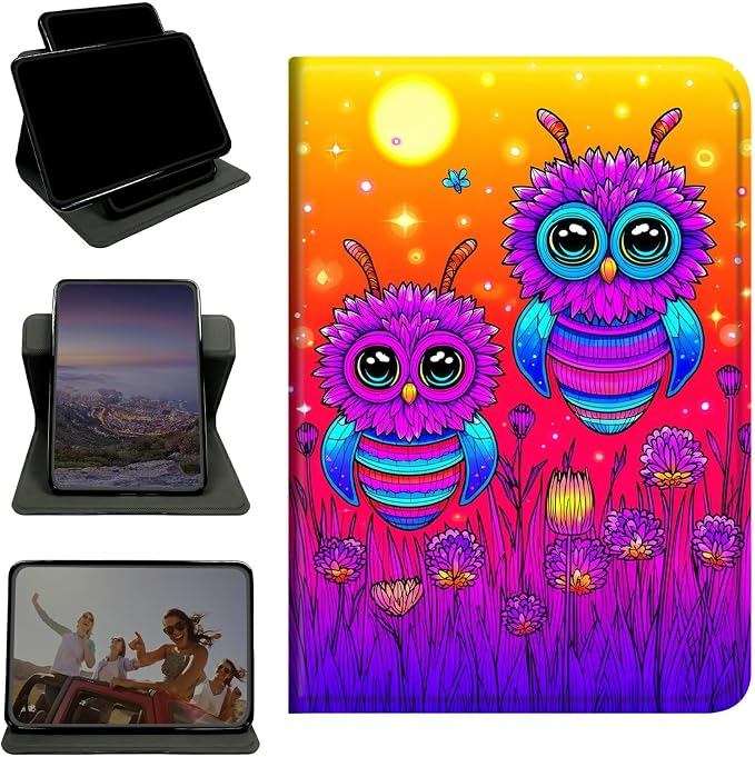 Case for Samsung Galaxy Tab S6 10.5" 2019 SM-T860/T865/T867, 360 Degree Rotating Stand with Multi-Angle Vertical & Horizontal Viewing Shockproof Shell for Women Men, Honey Sunset