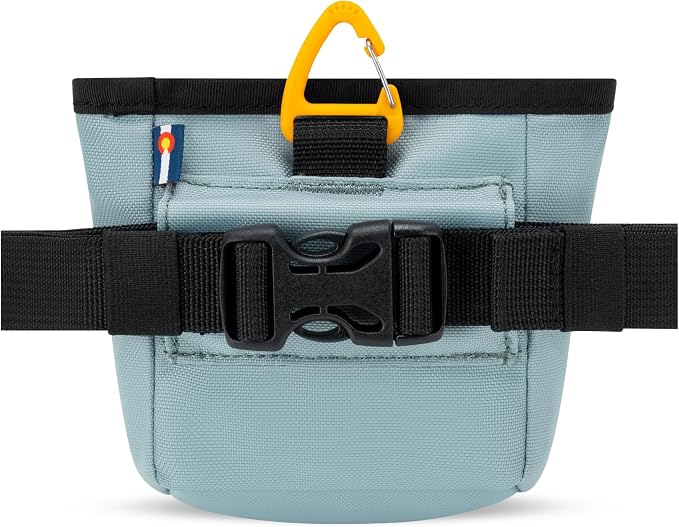 OllyDog, Goodie Treat Bag, Dog Treat Training Pouch | Magnetic Closure | 3 Ways to Wear | Hands-Free Waist Belt | Water-Resistant Recycled Vegan Fabric (St. Lucia)