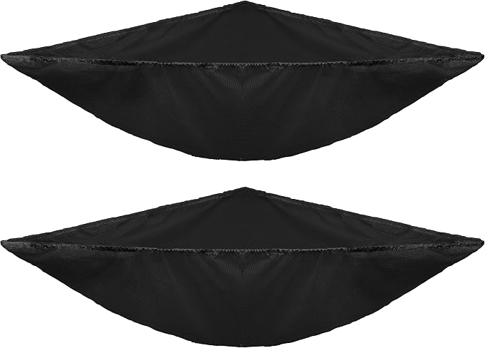 Simple Houseware 2 Pack Stuffed Animal Toy Hammock Net, Black | Jumbo Size Corner Wall Storage for Kids Room