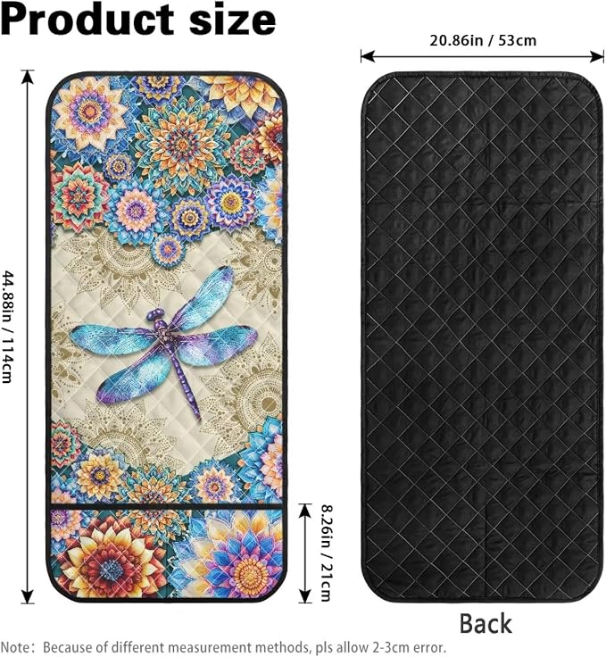 Dragonfly Pattern Chair Arm Protectors with 2 Pockets Stretch Couch Armrest Cover,Arm Rest Covers for Sofa,Dustproof Soft Armchair Covers for Arms Wasahble Sofa Arm Slipcover