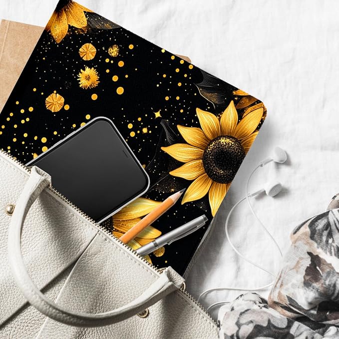 for Microsoft Surface Pro 11/10/9-13" 2024/2022 Tablet Case,Auto Wake/Sleep,Adjustable Stand Protective Cover - Sunflower