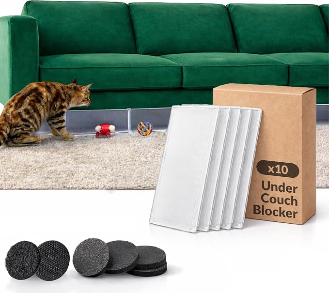 Petsy Under Couch Blocker – Extra Long 138" x 7.9" Furniture Barrier for Dogs & Cats – Prevent Pets from Hiding Under Beds or Sofas – Protect Floors & Keep Your Home Clean, Safe, and Pet-Friendly
