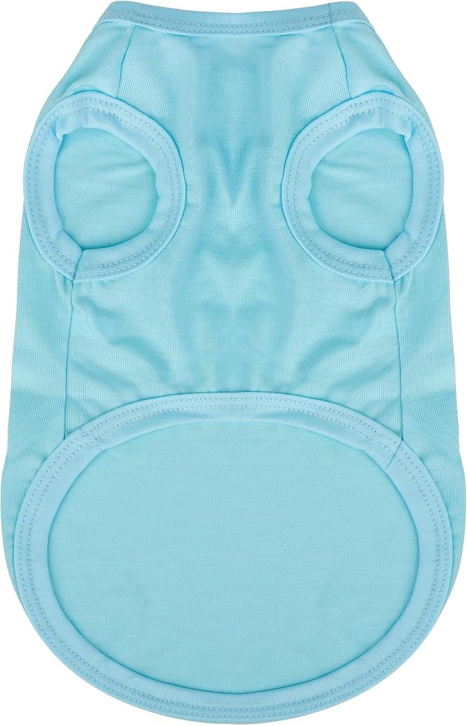 Expressive Pet Vest: Sleeveless Dog Shirt with 'I Love My Daddy' Slogan, Ideal for Chihuahuas, Poodles, Yorkies, and More - Adorable Design, Ultimate Comfort, Easy Maintenance! Light Blue Large