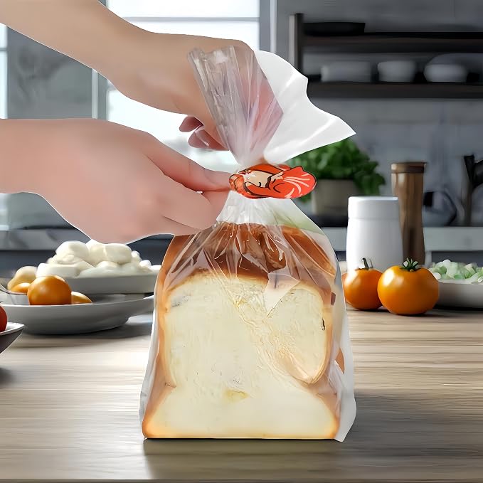 Cat Shaped Bread Clip Funny 3D Printed Bag Sealer for Cat Lovers Kitchen Organizer Cute Food Storage Bag Holder Quirky Home Gift for Pet Owners Multiple Colors (Orange)