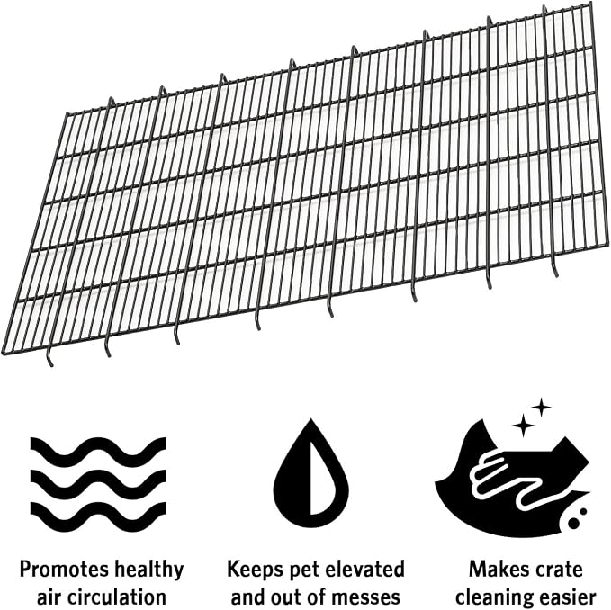 MidWest Homes for Pets Floor Grid for Dogs 1530, 1530DD, 1930, 1930DD, 1630 Curved Slide Bolt Latch, 1630DD Curved Bolt Latch