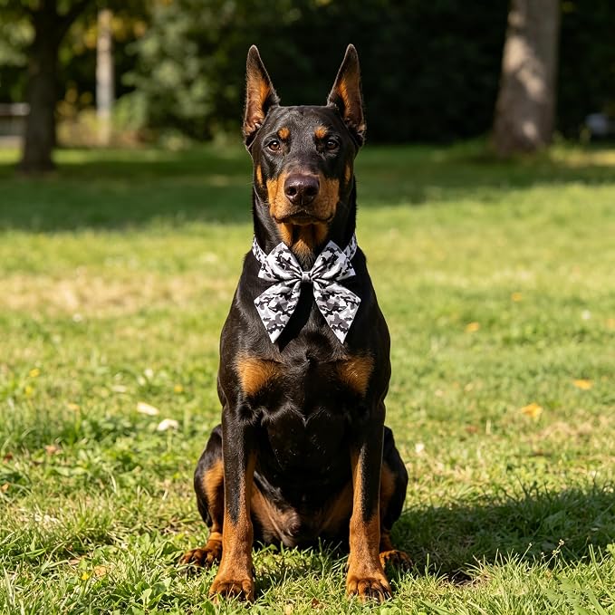 PET SHOW 10 Pack Camo Sailor Dog Bowties for Large Dogs