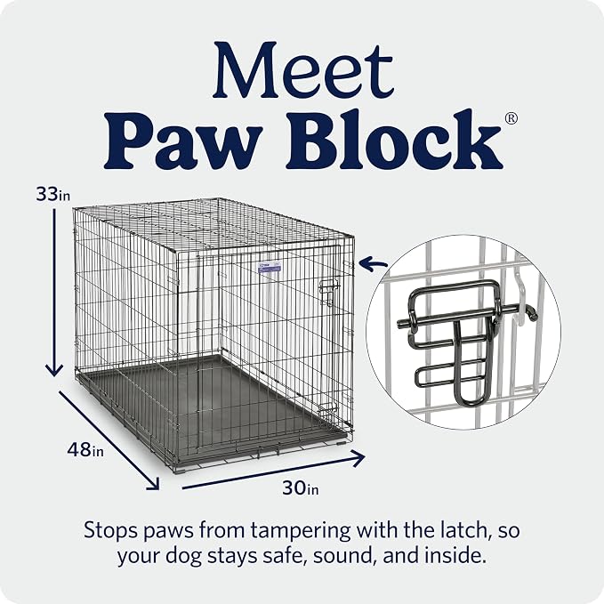 Midwest 48-Inch Single Door iCrate, for Extra-Large Breeds, 90-110 lbs