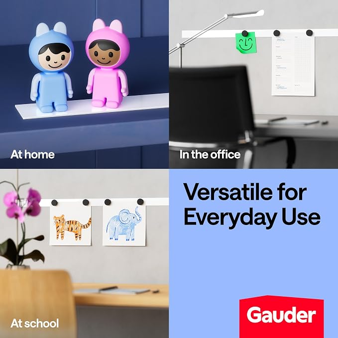 GAUDER Metal Tape Self Adhesive | Ferrous Tape for Magnets | Metallic Steel Strip