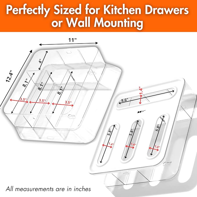 | Bag Storage Organizer for Kitchen Drawer | Plastic Bag Storage | Storage Bag Organizer | Baggie Organizer for drawer | Kitchen Drawer Organizer for Sandwich bags