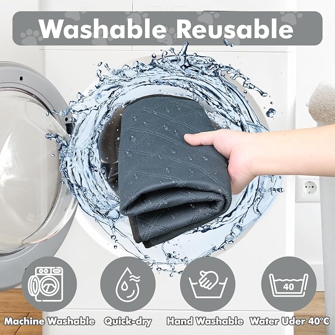 Persure Dog Cat Pet Playpen Puppy Crate Cage for Indoor Outdoor Travel | Nursing Rest Zone Recovering Pet Quarantine Room Portable Pop Up Easy to Set up lightweight Bag(Dark Grey with Pad,Small)