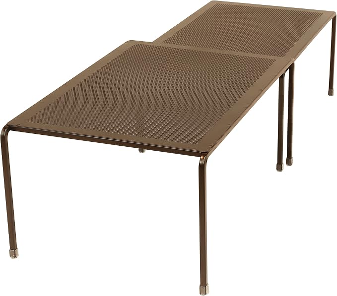 Deco Brothers Expandable Cabinet Shelf Organizer for Kitchen & Counter | Bronze
