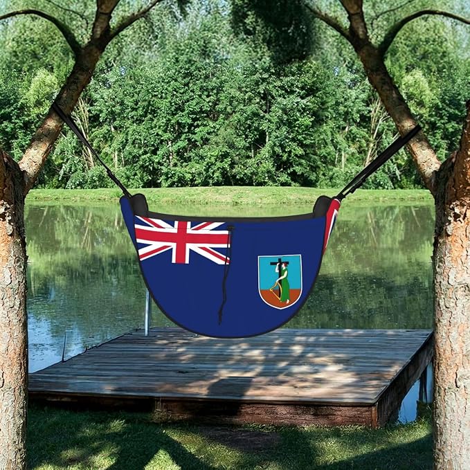 Flag of Montserrat Car Seat Organizer-Backseat Storage Bag for Travel | Waterproof Durable. Holds Snacks Gear Essentials. Fits Most Cars.