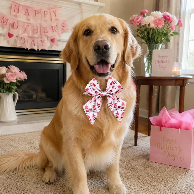 PET SHOW 10 Pack Holiday Spring Sailor Dog Bowties for Large Dogs