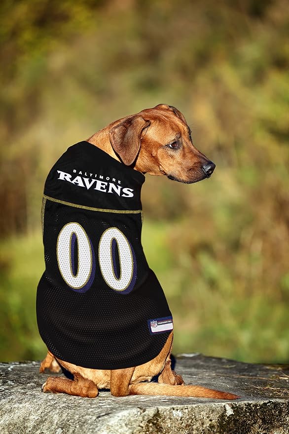 Pets First Baltimore Ravens Dog Jersey, Small, Official NFL Apparel for Dogs