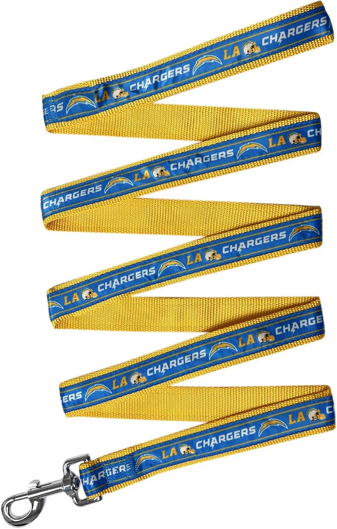 NFL PET Leash Los Angeles Chargers Dog Leash, Medium Football Team Leash for Dogs & Cats. A Shiny & Colorful Cat Leash & Dog Leash Licensed by The NFL