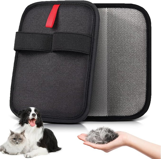 Pet Hair Removal Glove Brush – Reusable Grooming Tool for Cats and Dogs, Ideal for Clothing, Furniture, Carpets, Cat Beds, Car Seats, and More – Upgraded Static Fur Remover (1 Piece)