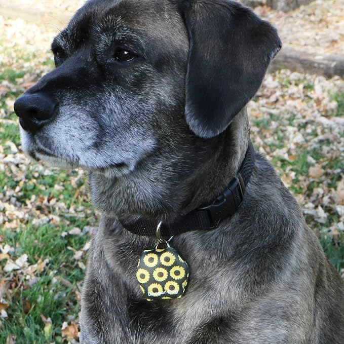 Dapper Dog - Dog Tag Silencer with Tag Ring (Sunflower)