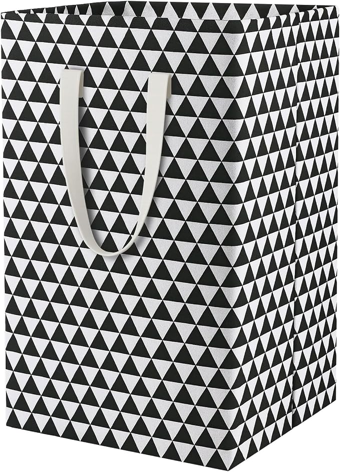 75L Waterproof Laundry Hamper Collapsible Laundry Basket Cotton Handle Laundry Bag Large Clothes Storage Toy Organization for Bathroom Bedroom Laundryroom College Dorms