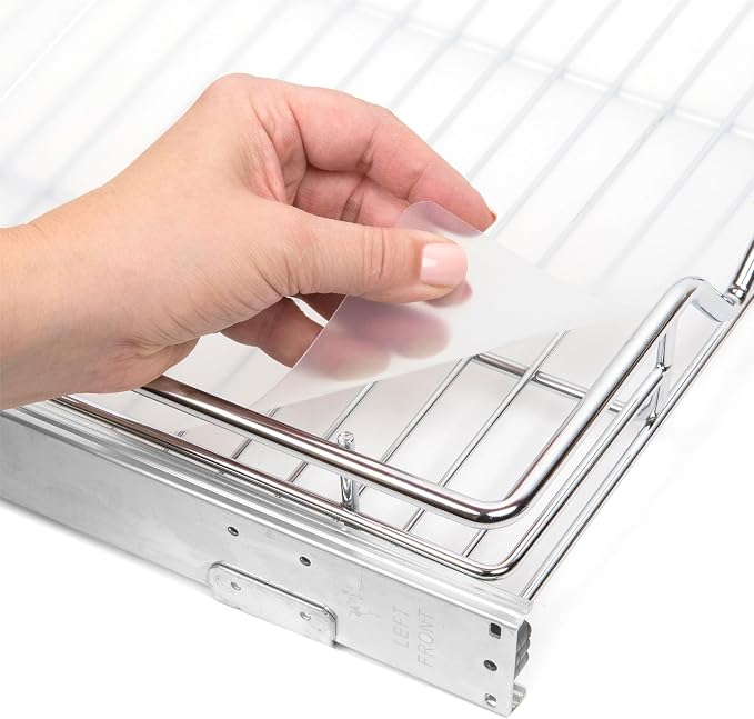 HOLDN’ STORAGE Hard Plastic Shelf Liner, 19" W x 20" L | Durable Plastic Shelf Liner Creates A Flat Surface For Cans, Bottles, Cookware, And Cabinet Essentials