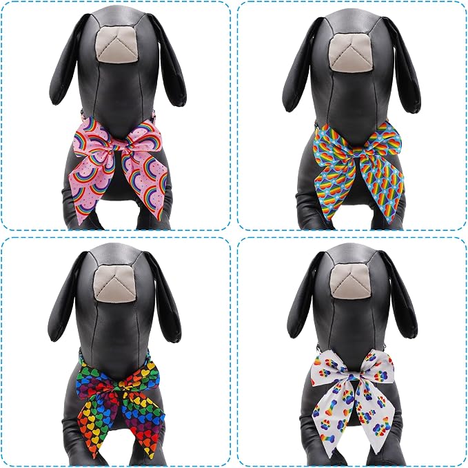 PET SHOW 10 Pack Pride Month Sailor Dog Bowties for Small Dogs