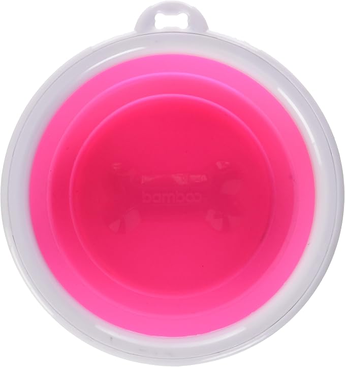 Bamboo Bamboo Silicone Pop-Up Travel Bowl, 1-Cup, Colors Vary