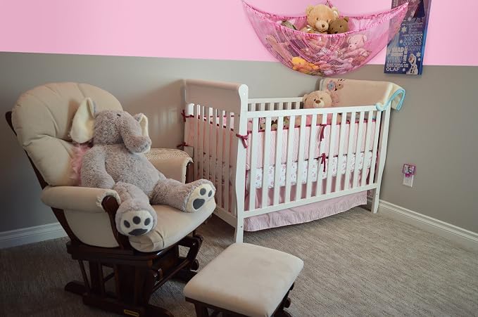 Handy Laundry Jumbo Toy Hammock - Organize stuffed animals or children's toys Looks great with any décor while neatly organizing kid's toys and stuffed animals. Expands to 5.5 feet - Pink