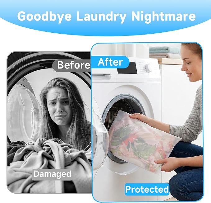 GOGOODA 2 Pack Extra Large Mesh Laundry Bags 24 x 31 in Fine Mesh Wash Bags | for Big Items, Durable Zipper Laundry Bags for Pillows, Stuffed Animals, Pet Bedding & Blankets (2 XXXL Large)