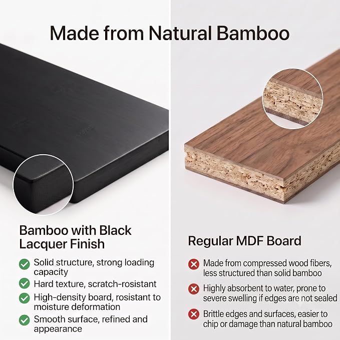 Wisuce Black Small Corner Shelf Stand, 4-Tier Bamboo Corner Bookshelf | Space-Saving Narrow Corner Shelf | Bathroom Corner Shelf | Shelves for Bedroom, Living Room, Kitchen & Plant Display