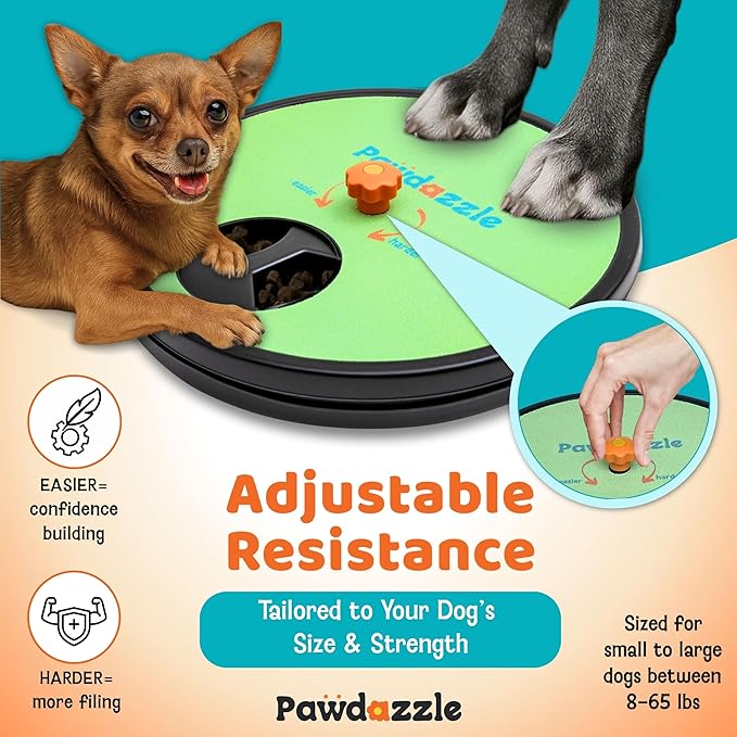Dog Nail Scratch Board with Treat Box - Interactive Dog Scratch Pad for Nails with Built-in Reward System | Non-Slip Base & Extra Sand Paper Sheet Included, Stress-Free File Board for Pets