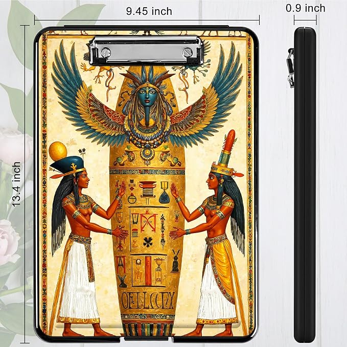 Heavy Duty Storage Clipboard, Slim Nursing Clipboard with Internal Pen Case, Portable File Organizer Case for A4 Letter Size Paper Office Medical Professionals, Man Africa