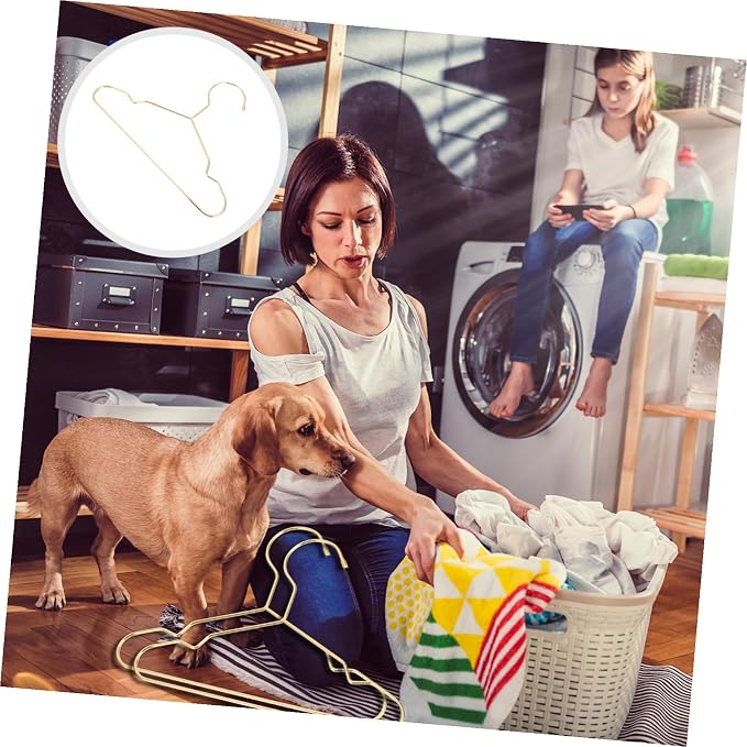 Abaodam 3Pcs Sturdy Dog Clothes Hangers Durable Pet Apparel Organizers Compact Lightweight Pet Clothing Holders for Neat Storage