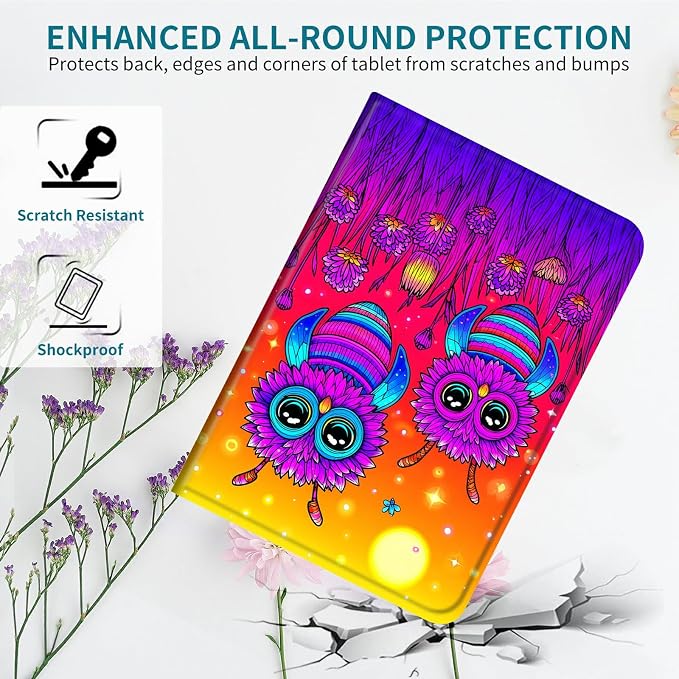 Case for Samsung Galaxy Tab S5e 10.5" 2019 SM-T720/725, 360 Degree Rotating Stand with Multi-Angle Vertical & Horizontal Viewing Shockproof Protective Shell for Women Men, Honey Sunset