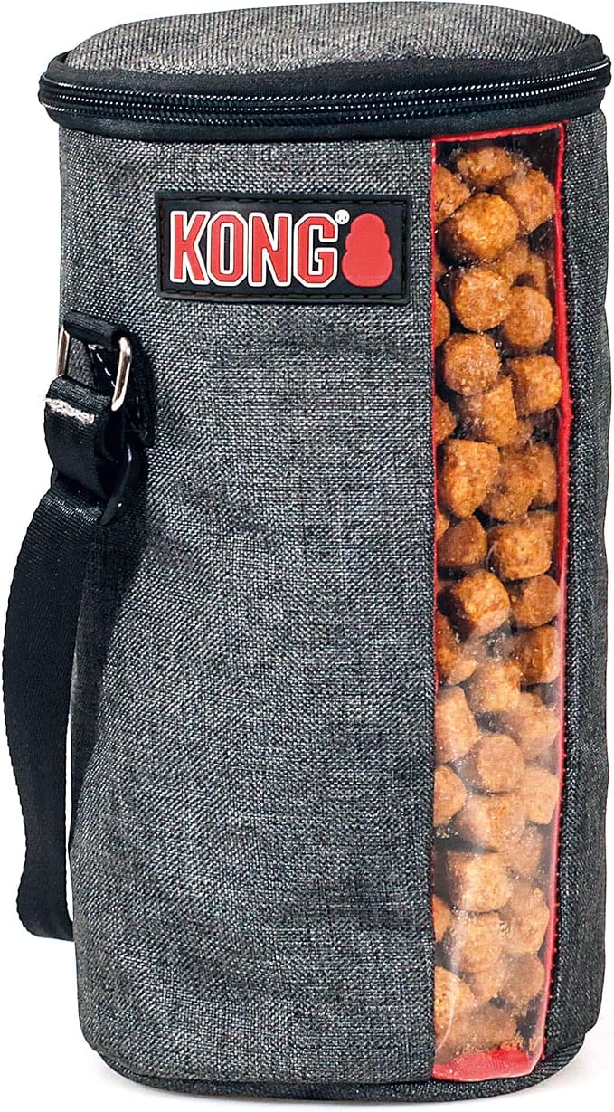 Kong Kibble Storage Dog Food Travel Bag - Portable Food Container for Pets