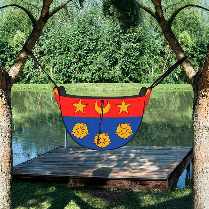 Longueuil Flag Car Seat Organizer-Backseat Storage Bag for Travel | Waterproof Durable. Holds Snacks Gear Essentials. Fits Most Cars.