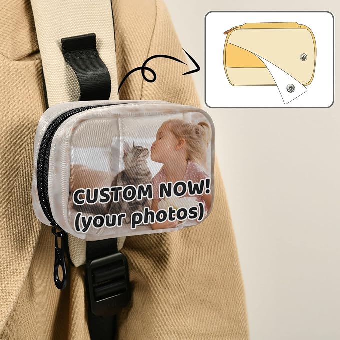 Custom Pill Bag with Photo Pill Box 7 Day Pill Case Travel Pill Organizer Bag with Zipper Portable Weekly Case Compact Size for Vitamin Supplement Holder