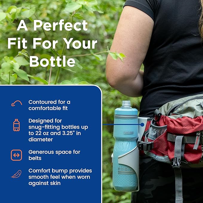 Acrobat - Water Bottle Holder - Patented Hands-Free Carrier for Portable Drink Containers - Lightweight & Durable Plastic - Accessories for Dog Walking, Hiking, Traveling, Construction - USA