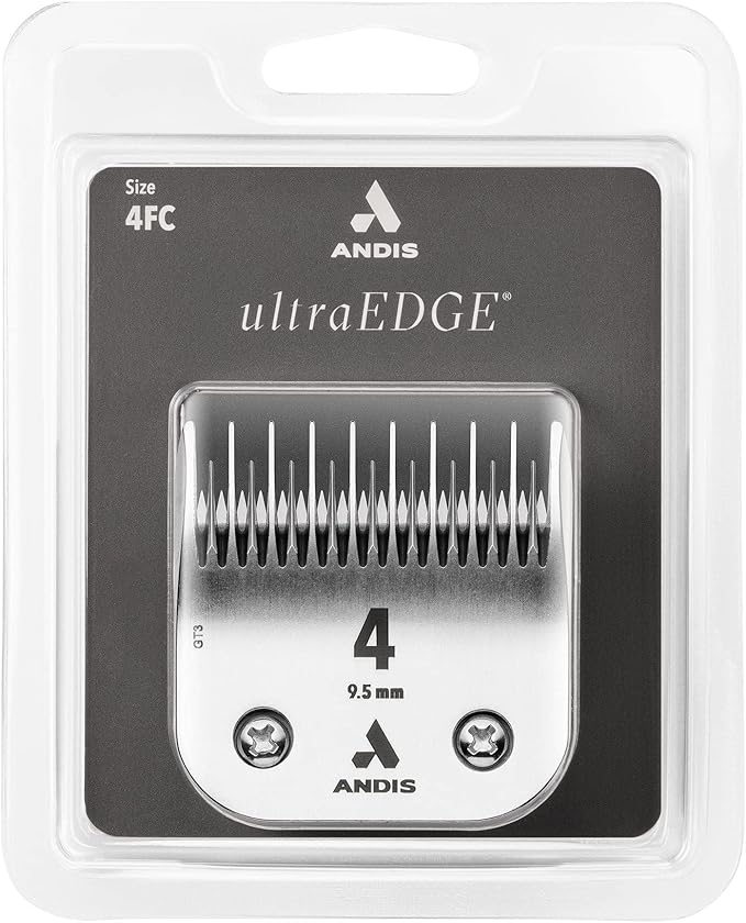 Andis 72625 Carbon-Infused Steel UltraEdge Dog Clipper Blade, Size-4 Skip-Tooth, 3/8-Inch Cut Length